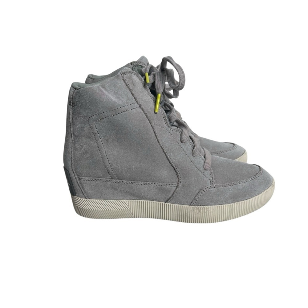 Sorel Out 'N About Wedge Gray Suede Boots NL4913-081 Dove/Quarry Women’s 6.5 - Picture 6 of 10